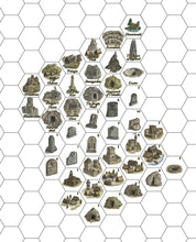 Forbidden Lands Map & Sticker Set