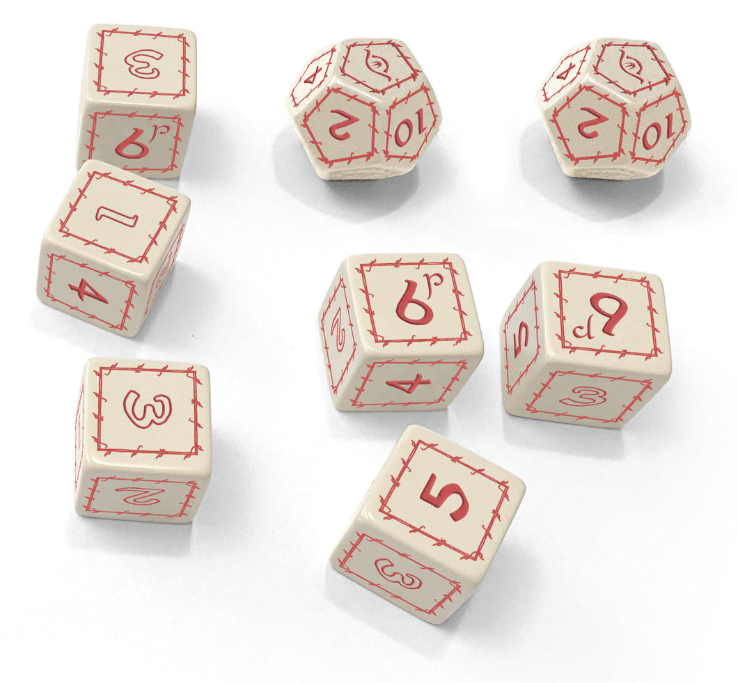The One Ring™ White Dice Set